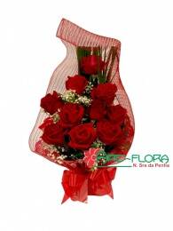 Braçada de Rosas Vermelhas na tela